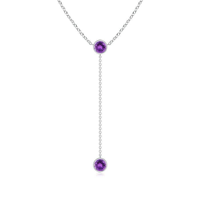 AAA - Amethyst / 0.9 CT / 14 KT White Gold