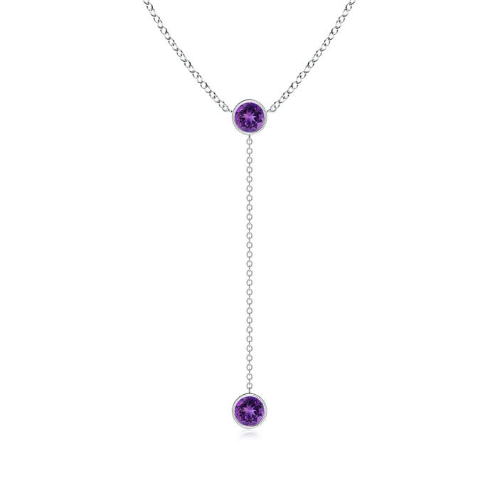 AAAA - Amethyst / 0.9 CT / 14 KT White Gold