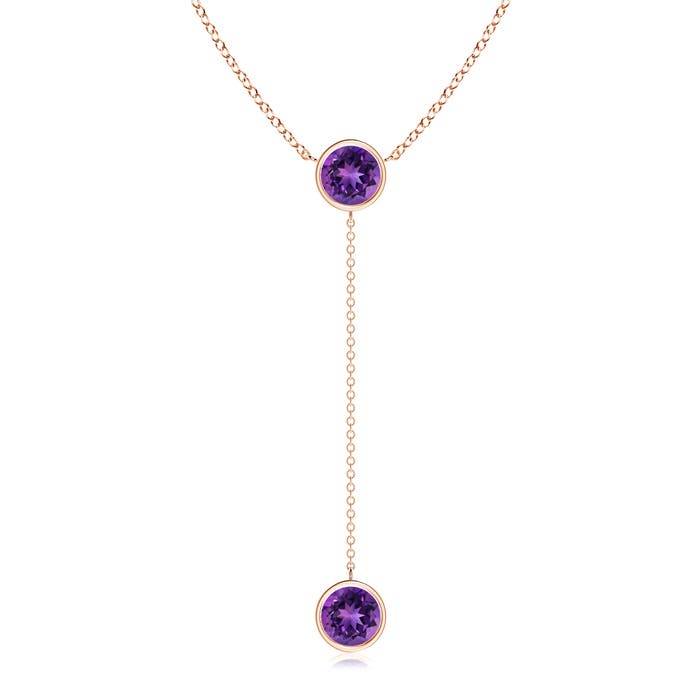 AAAA - Amethyst / 2.3 CT / 14 KT Rose Gold