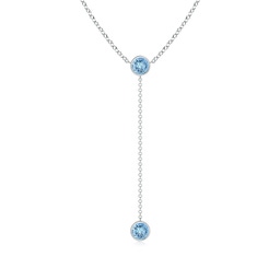 Dangle White Gold Aquamarine Necklaces & Pendants