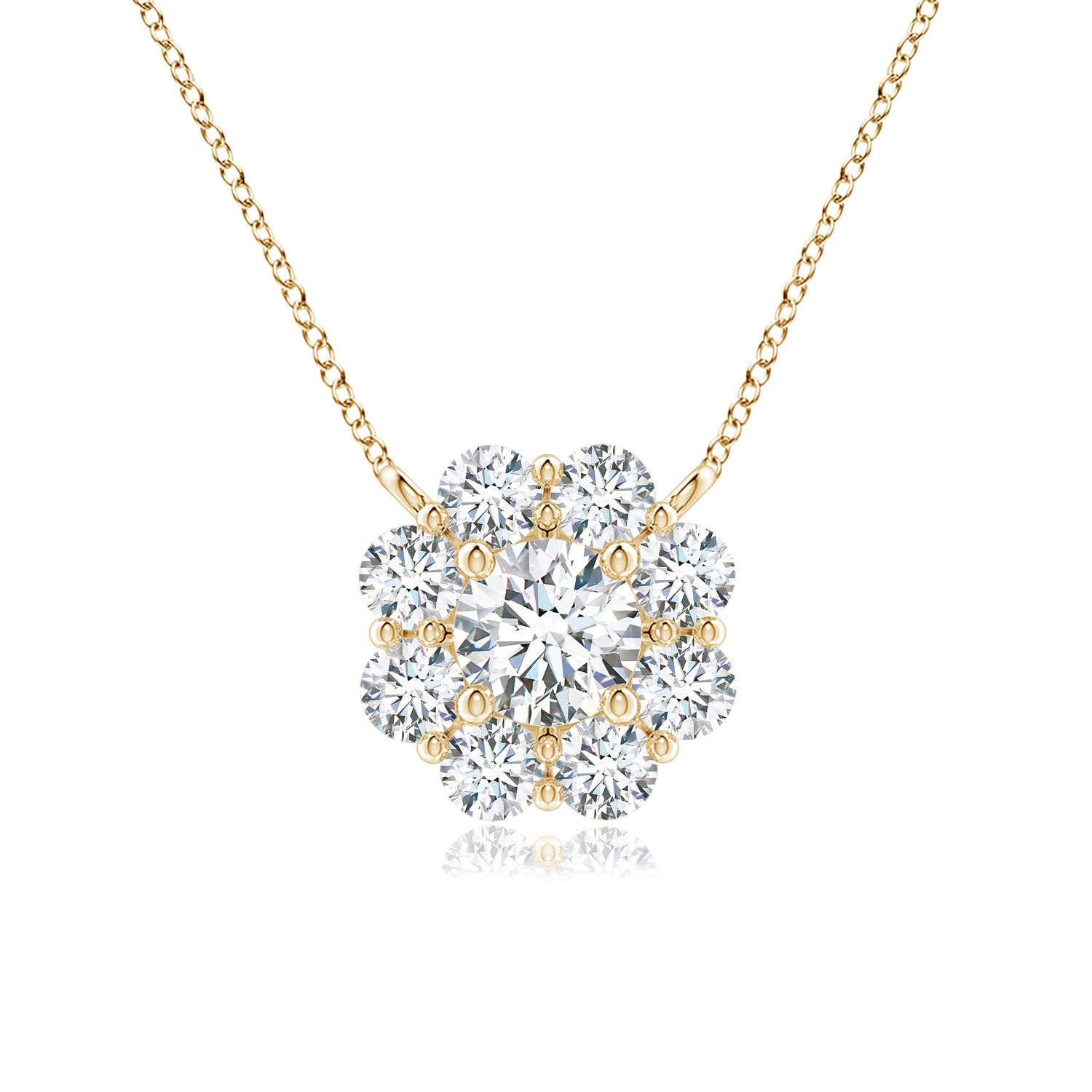 F-G, VS / 0.5 CT / 14 KT Yellow Gold