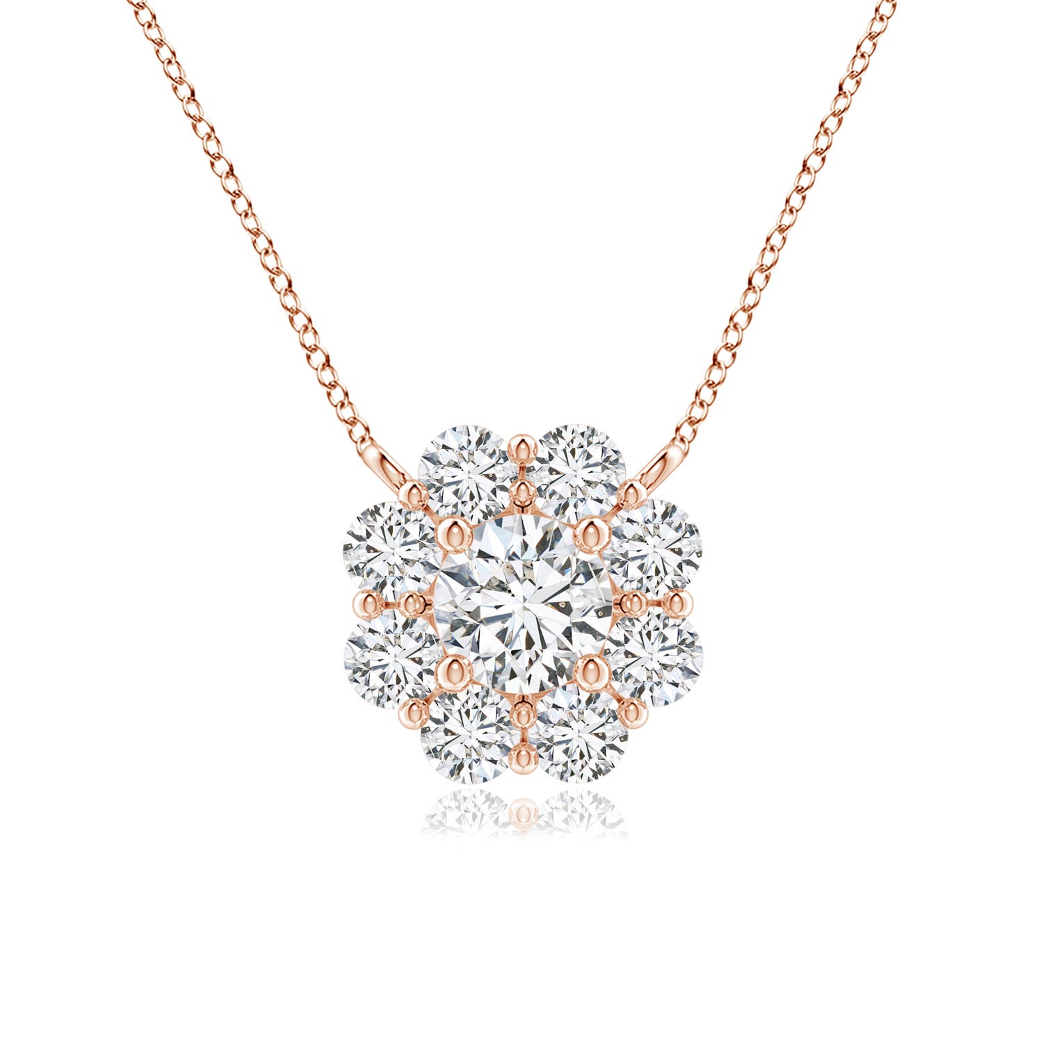 H, SI2 / 0.5 CT / 14 KT Rose Gold