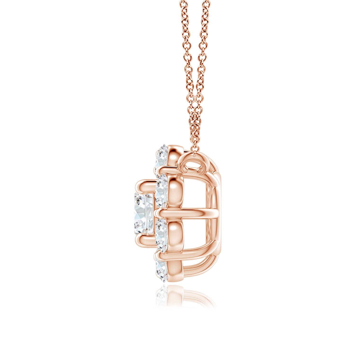 F-G, VS / 0.77 CT / 14 KT Rose Gold