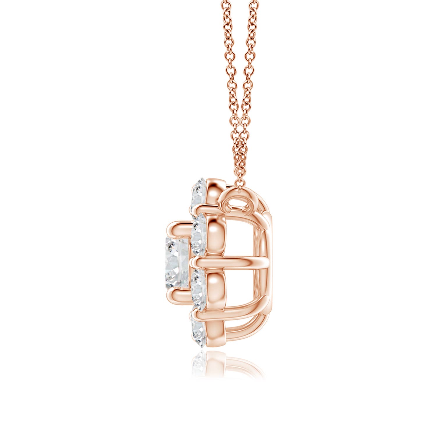 H, SI2 / 0.77 CT / 14 KT Rose Gold