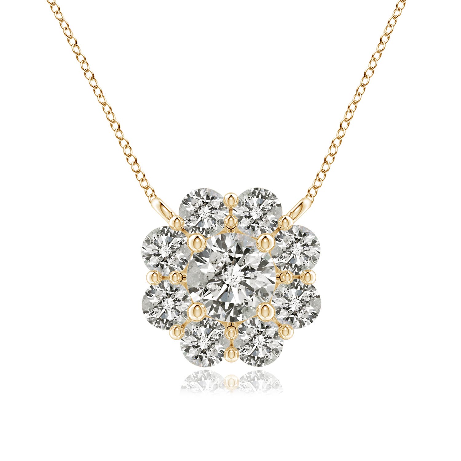 K, I3 / 0.77 CT / 14 KT Yellow Gold