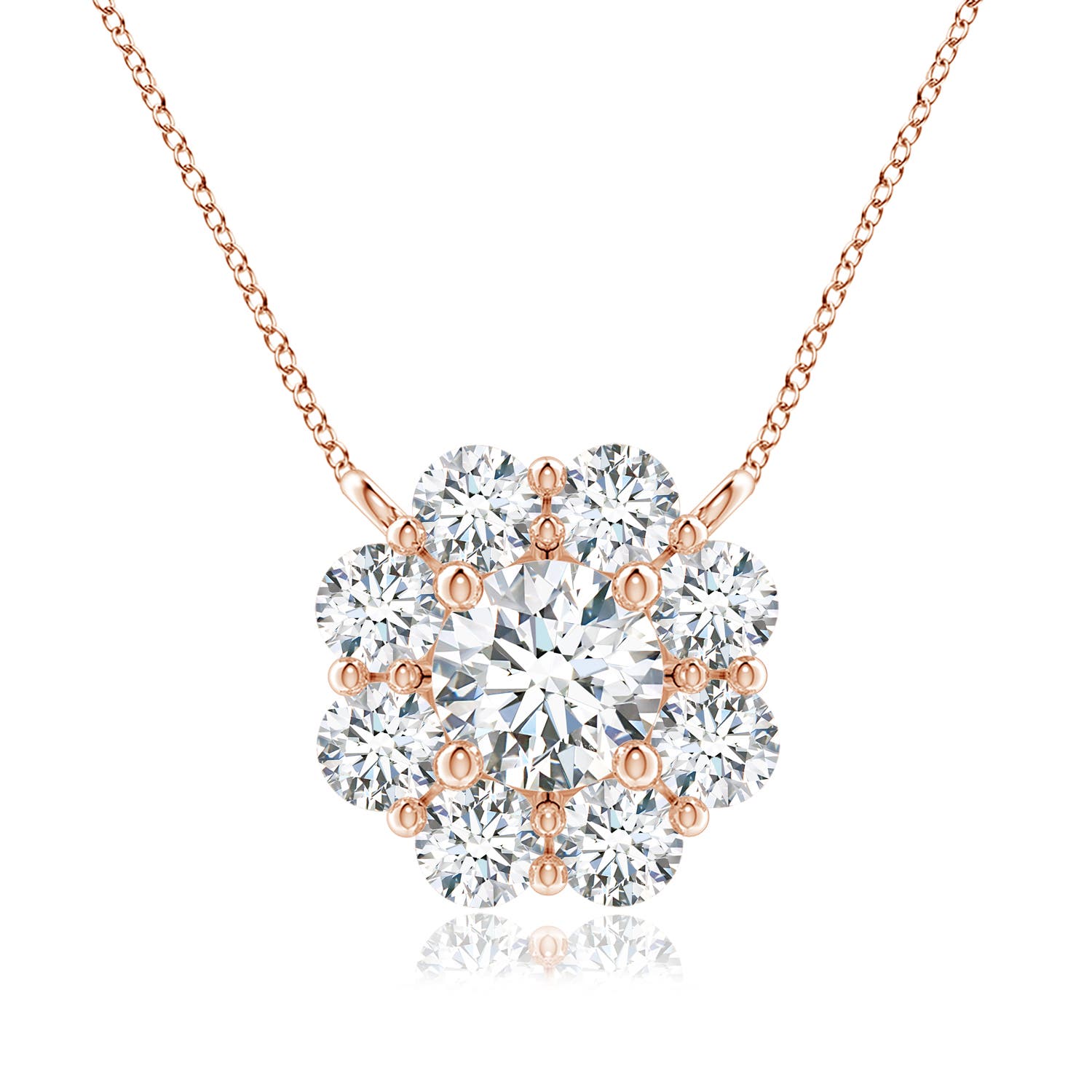 F-G, VS / 0.99 CT / 14 KT Rose Gold