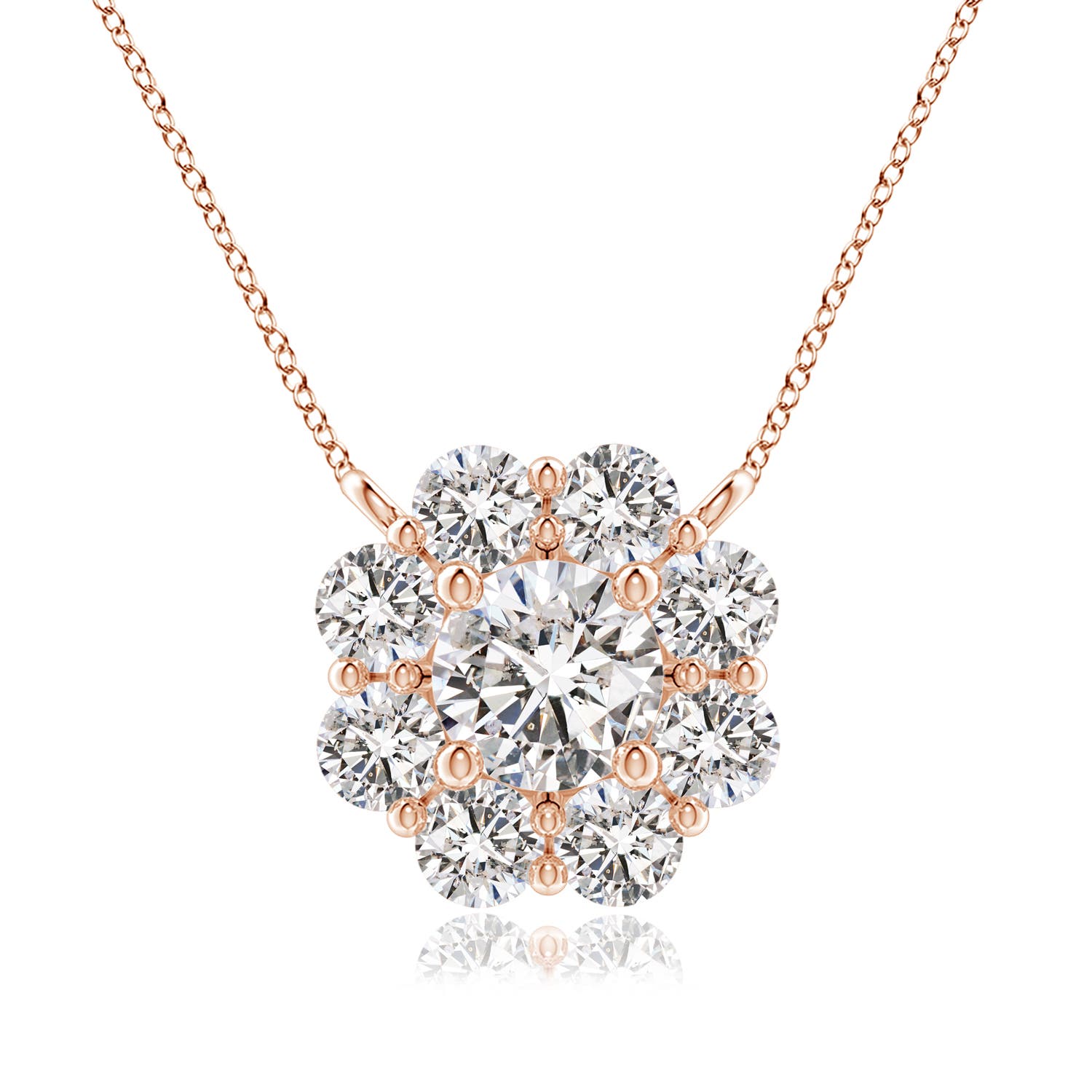 I-J, I1-I2 / 0.99 CT / 14 KT Rose Gold