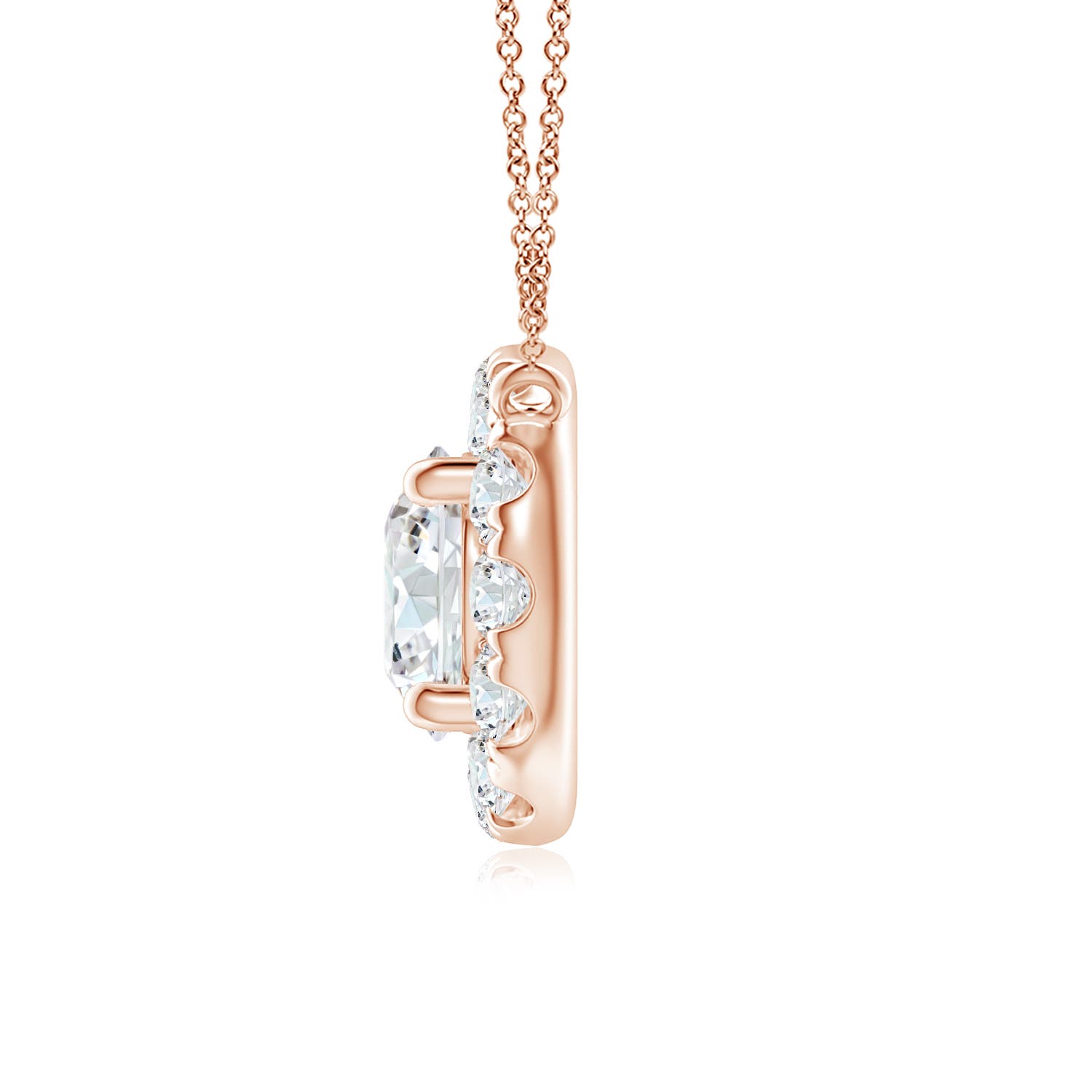 F-G, VS / 0.62 CT / 14 KT Rose Gold