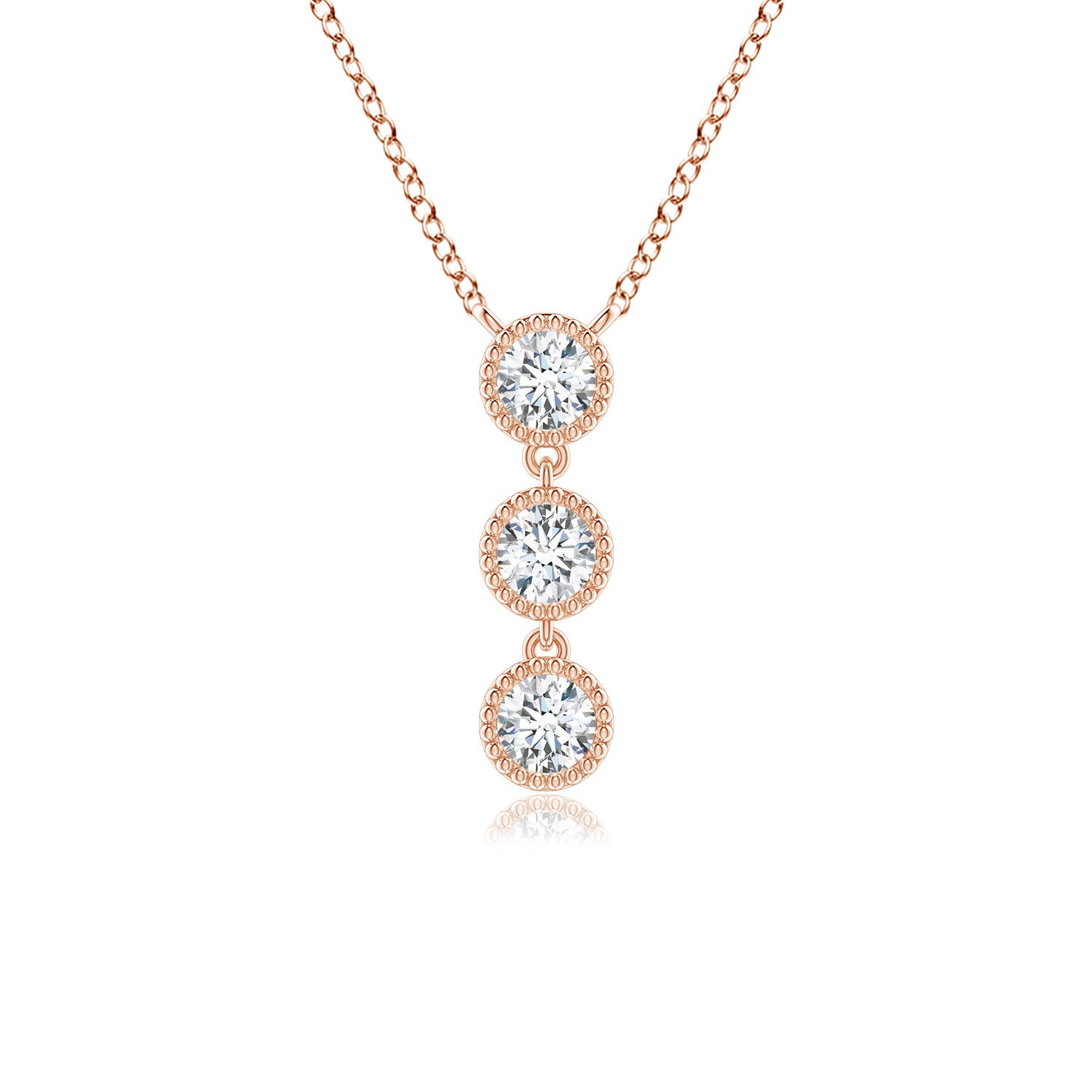 F-G, VS / 0.41 CT / 14 KT Rose Gold