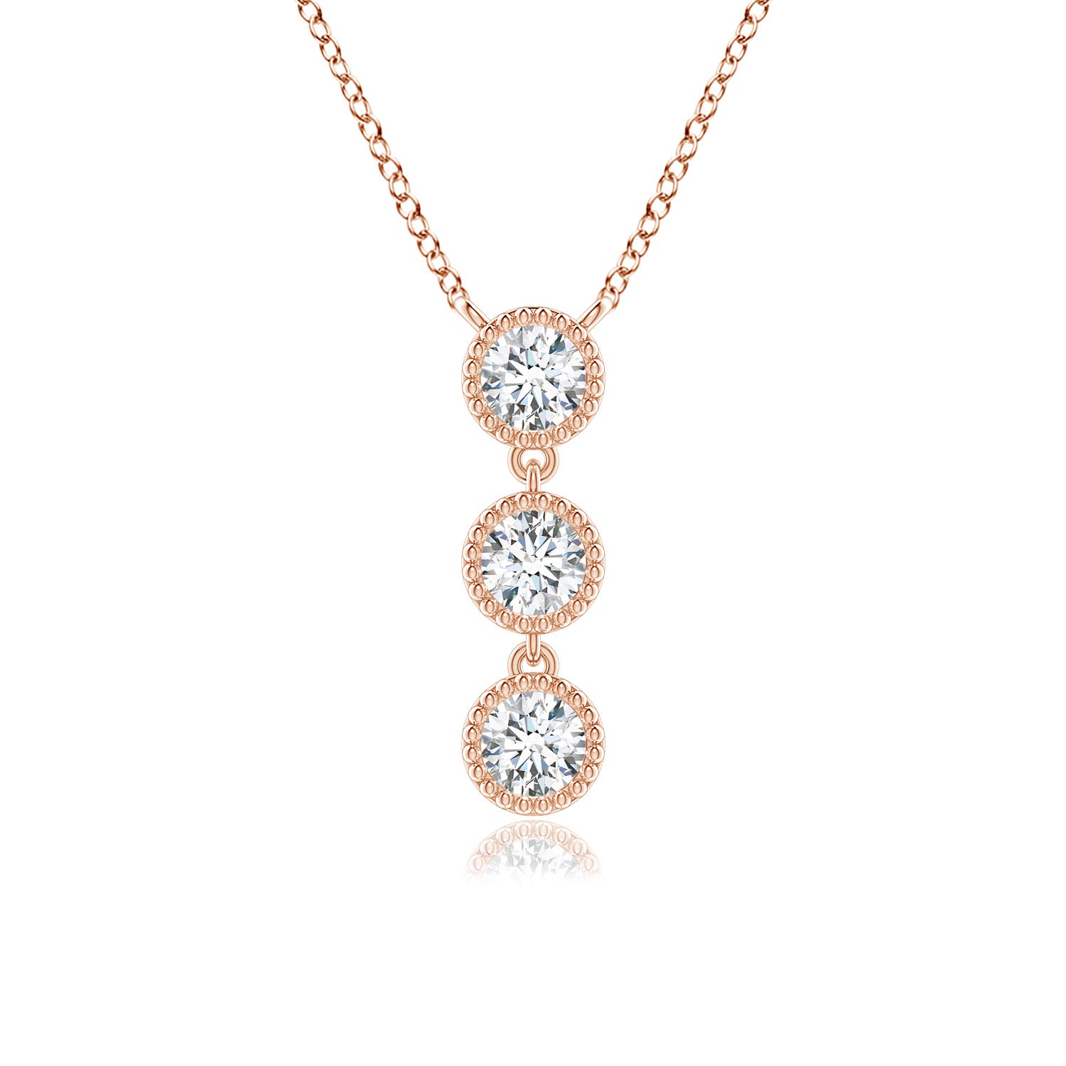 F-G, VS / 0.51 CT / 14 KT Rose Gold