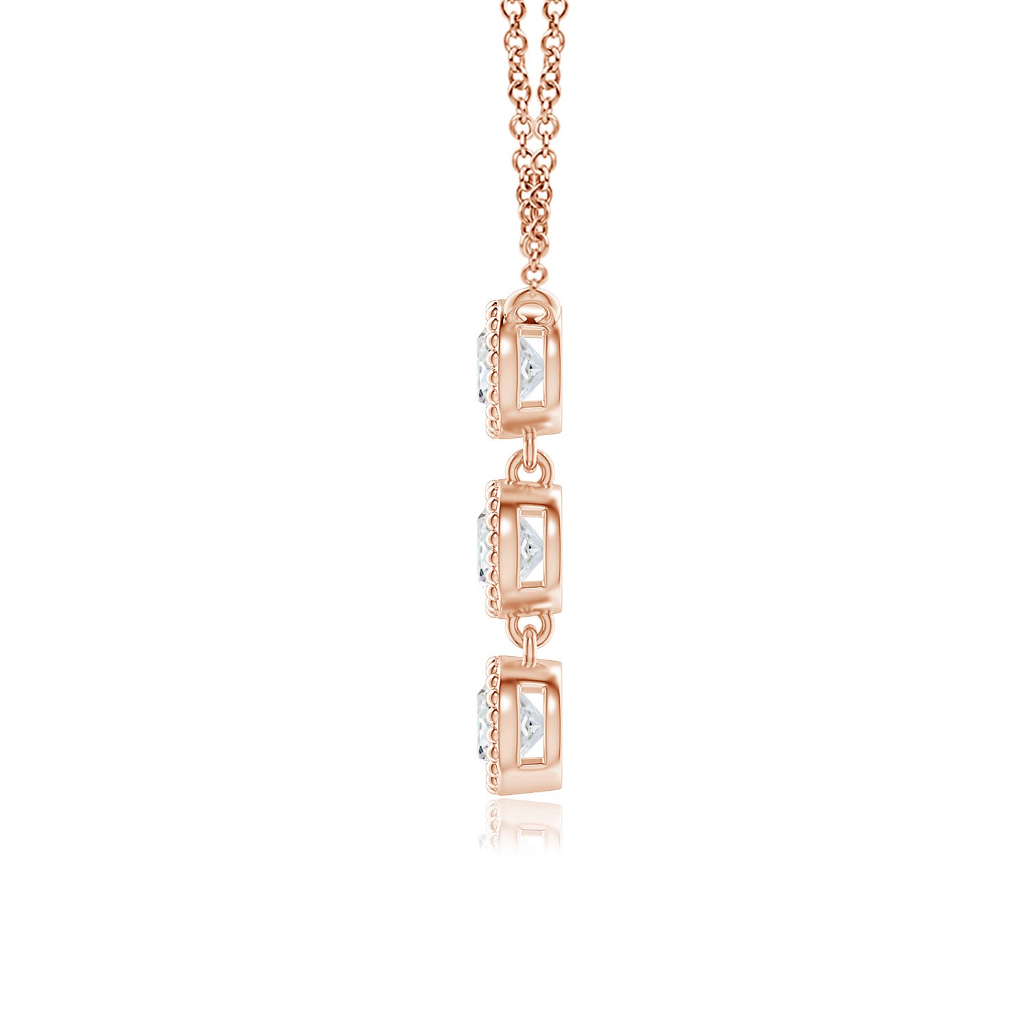 F-G, VS / 0.51 CT / 14 KT Rose Gold