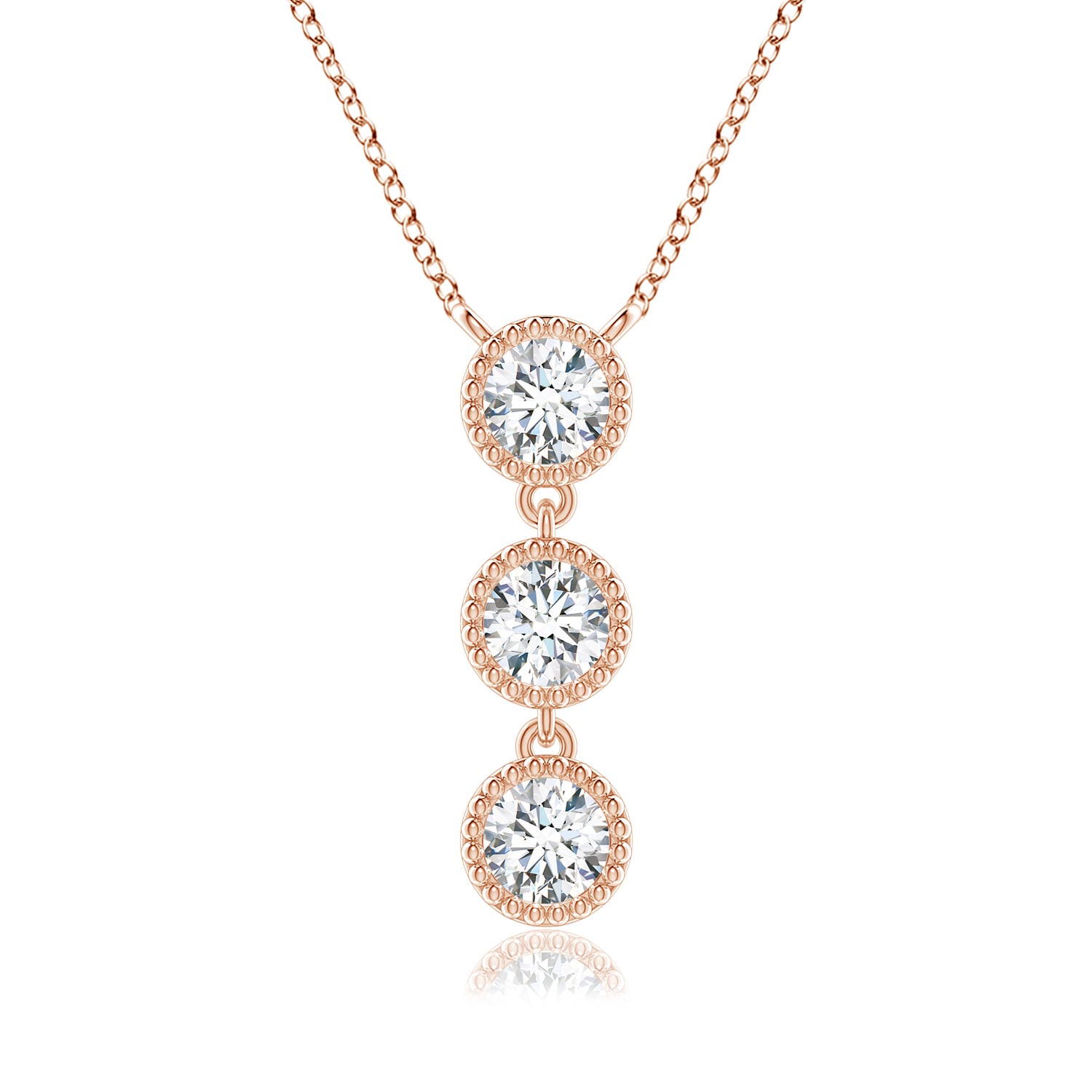 F-G, VS / 0.75 CT / 14 KT Rose Gold