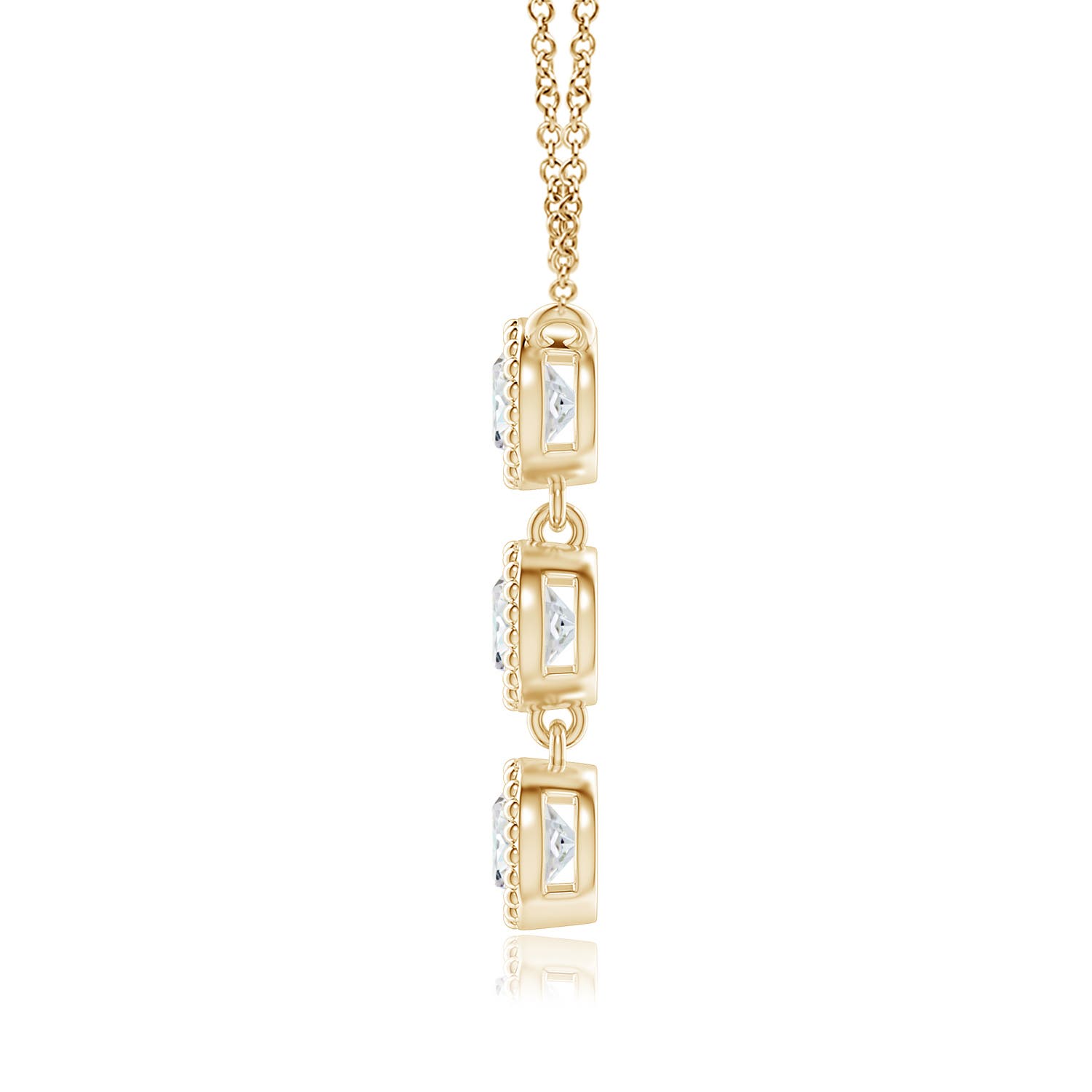 F-G, VS / 0.75 CT / 14 KT Yellow Gold