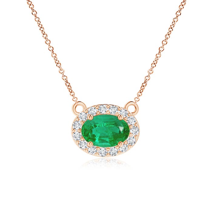 AA - Emerald / 0.52 CT / 14 KT Rose Gold