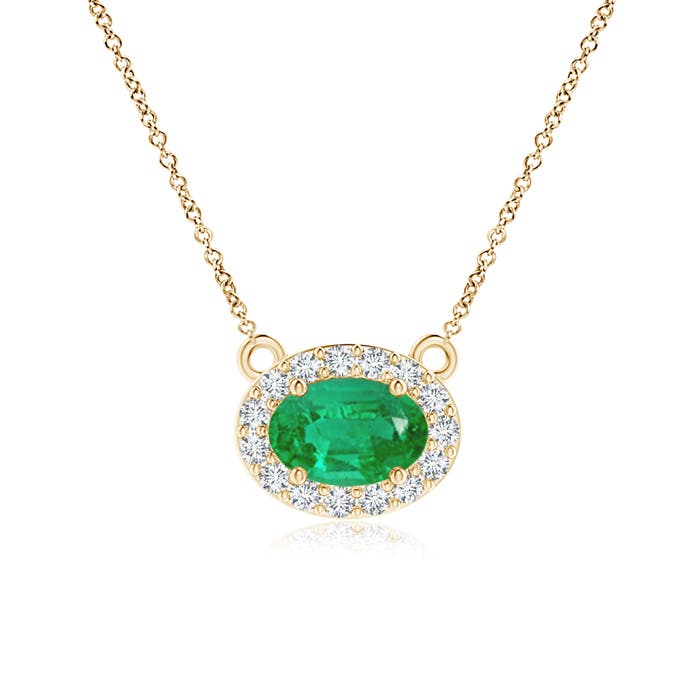 AA - Emerald / 0.52 CT / 14 KT Yellow Gold