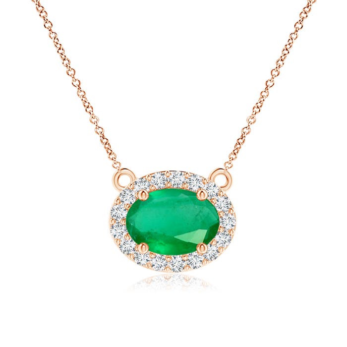 A - Emerald / 0.83 CT / 14 KT Rose Gold