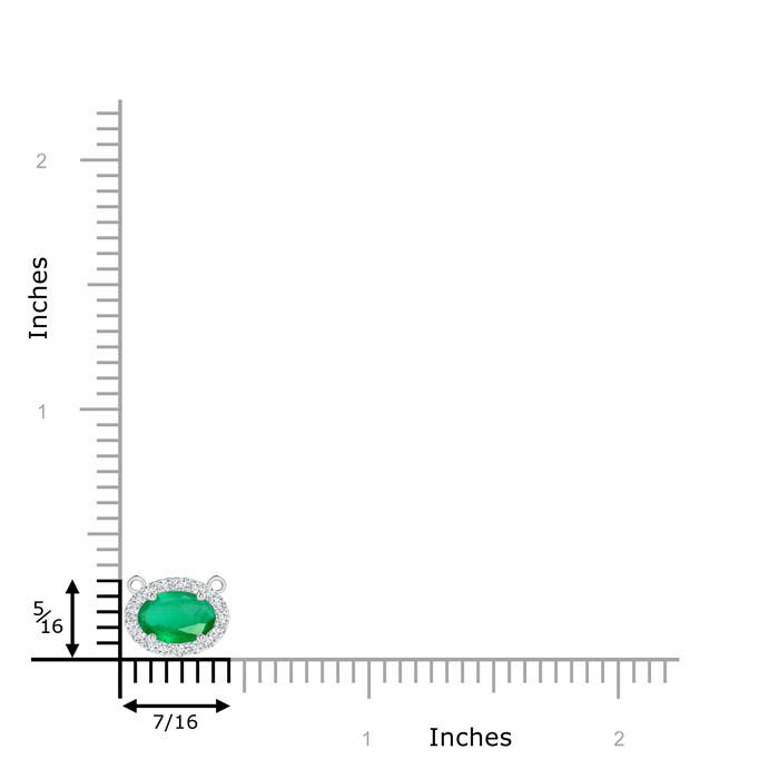 A - Emerald / 0.83 CT / 14 KT White Gold