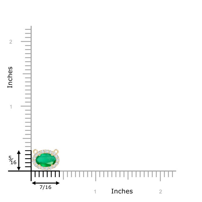 A - Emerald / 0.83 CT / 14 KT Yellow Gold