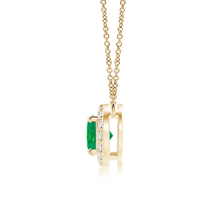 AA - Emerald / 0.83 CT / 14 KT Yellow Gold