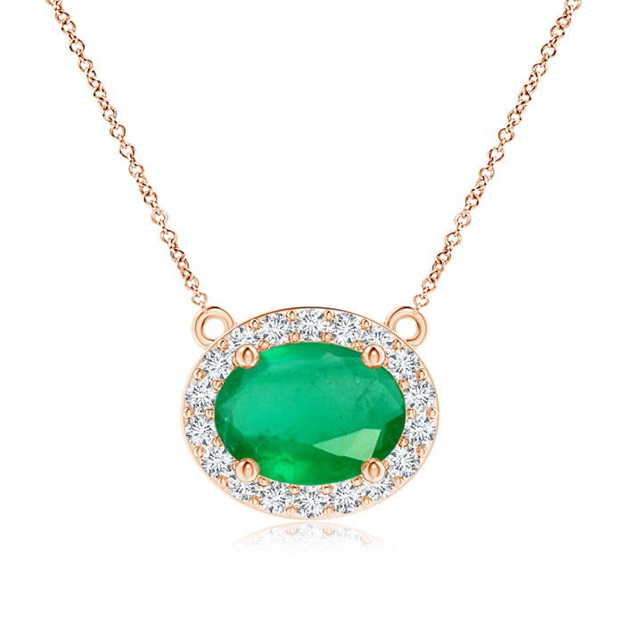 A - Emerald / 1.32 CT / 14 KT Rose Gold