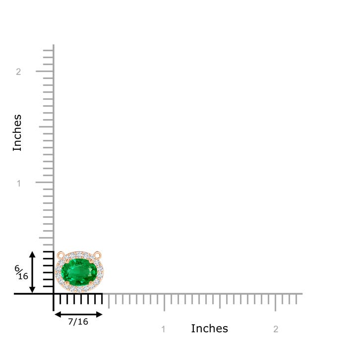 AAA - Emerald / 1.32 CT / 14 KT Rose Gold