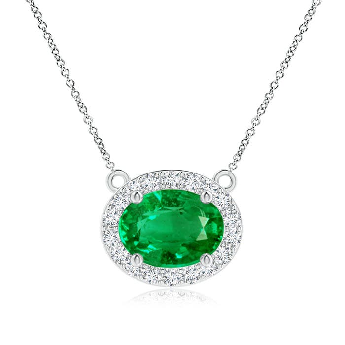 AAA - Emerald / 1.32 CT / 14 KT White Gold