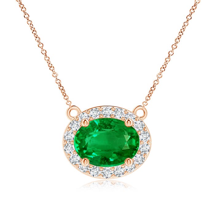 Premium - Lab-Grown Emerald / 1.32 CT / 14 KT Rose Gold