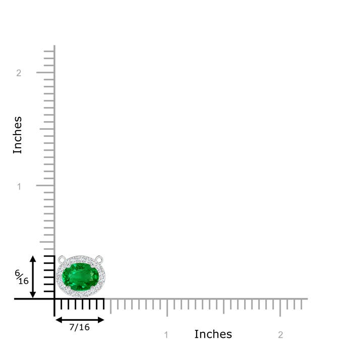 Premium - Lab-Grown Emerald / 1.32 CT / 14 KT White Gold