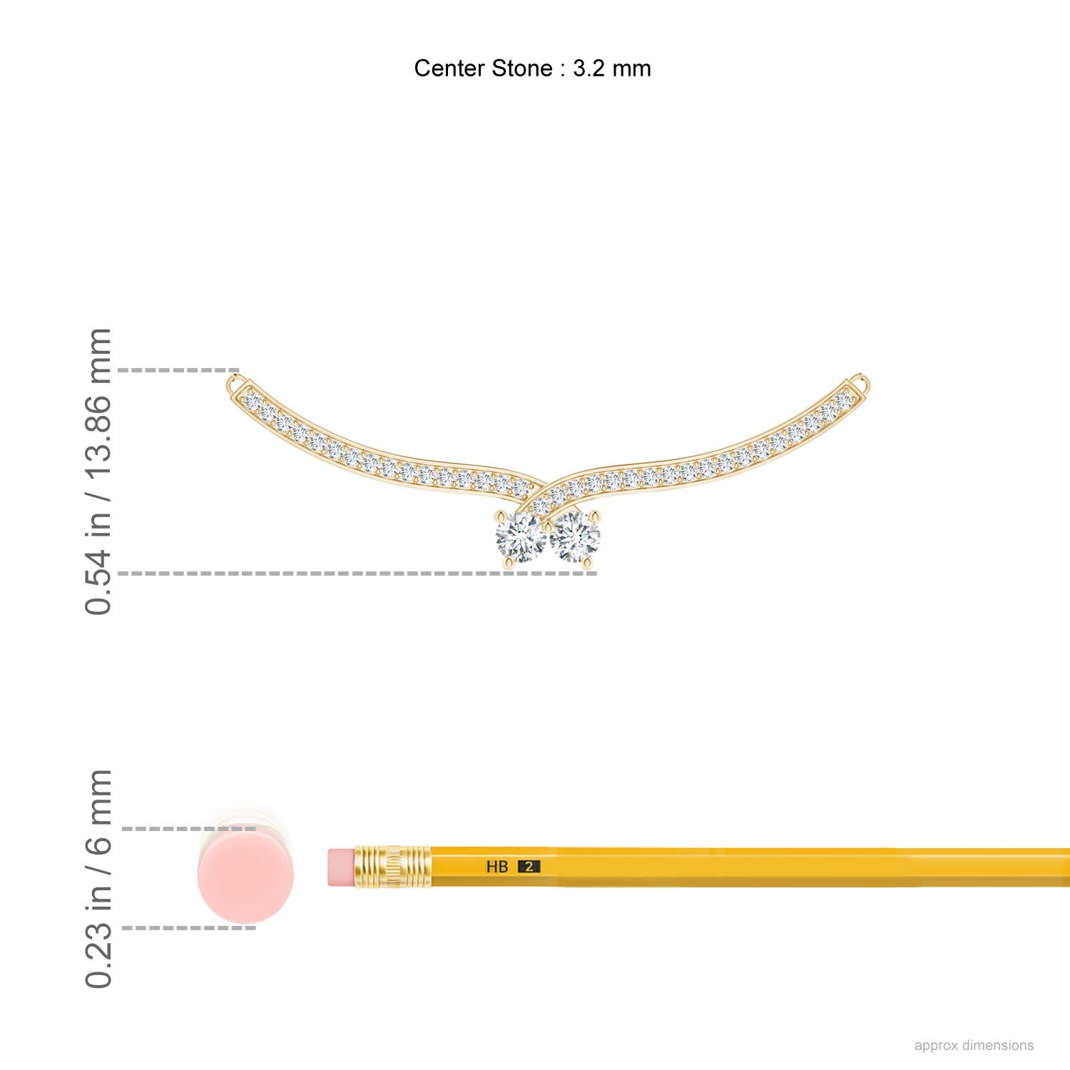 F-G, VS / 0.49 CT / 14 KT Yellow Gold