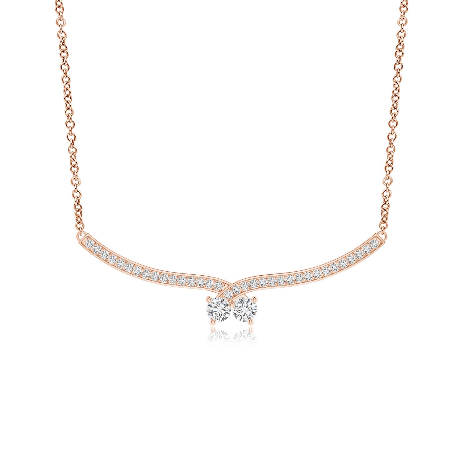 H, SI2 / 0.49 CT / 14 KT Rose Gold