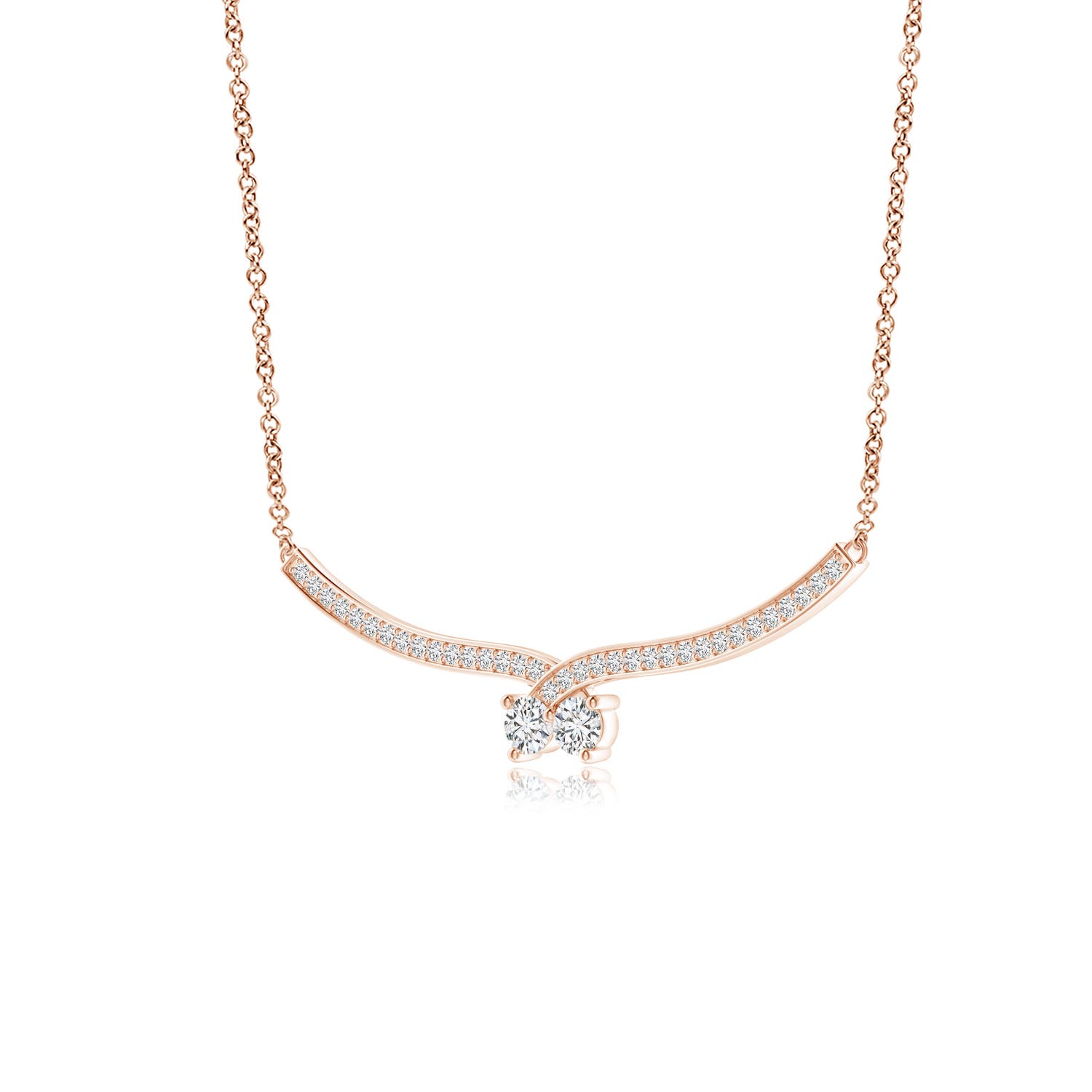 H, SI2 / 0.49 CT / 14 KT Rose Gold