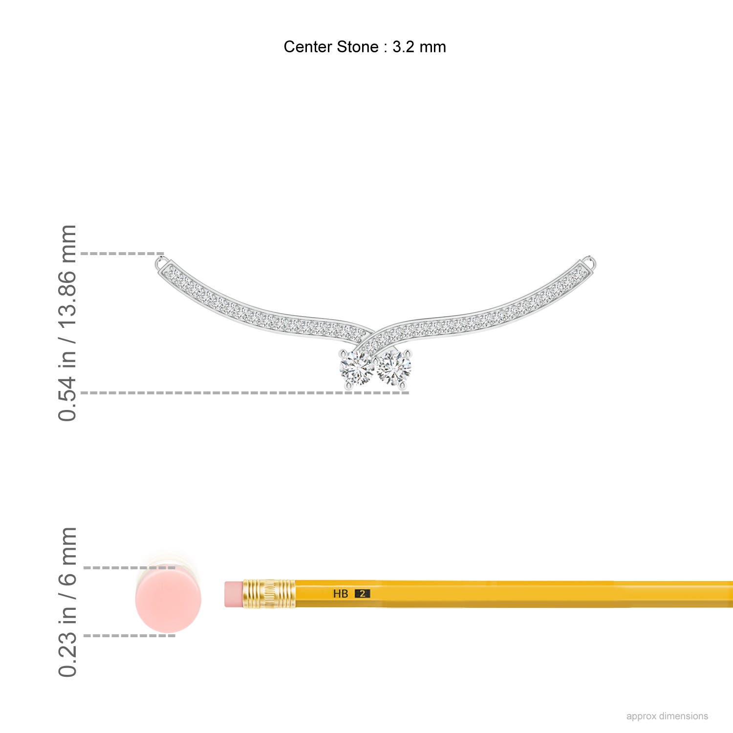 H, SI2 / 0.49 CT / 14 KT White Gold