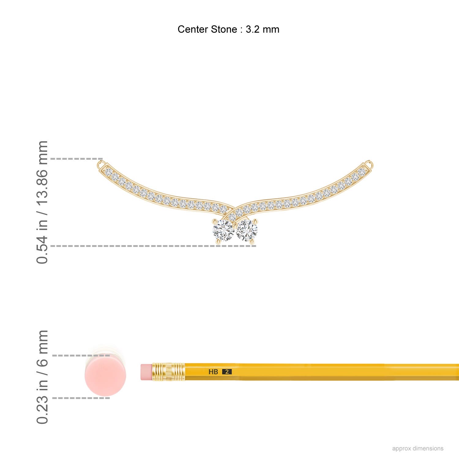 H, SI2 / 0.49 CT / 14 KT Yellow Gold