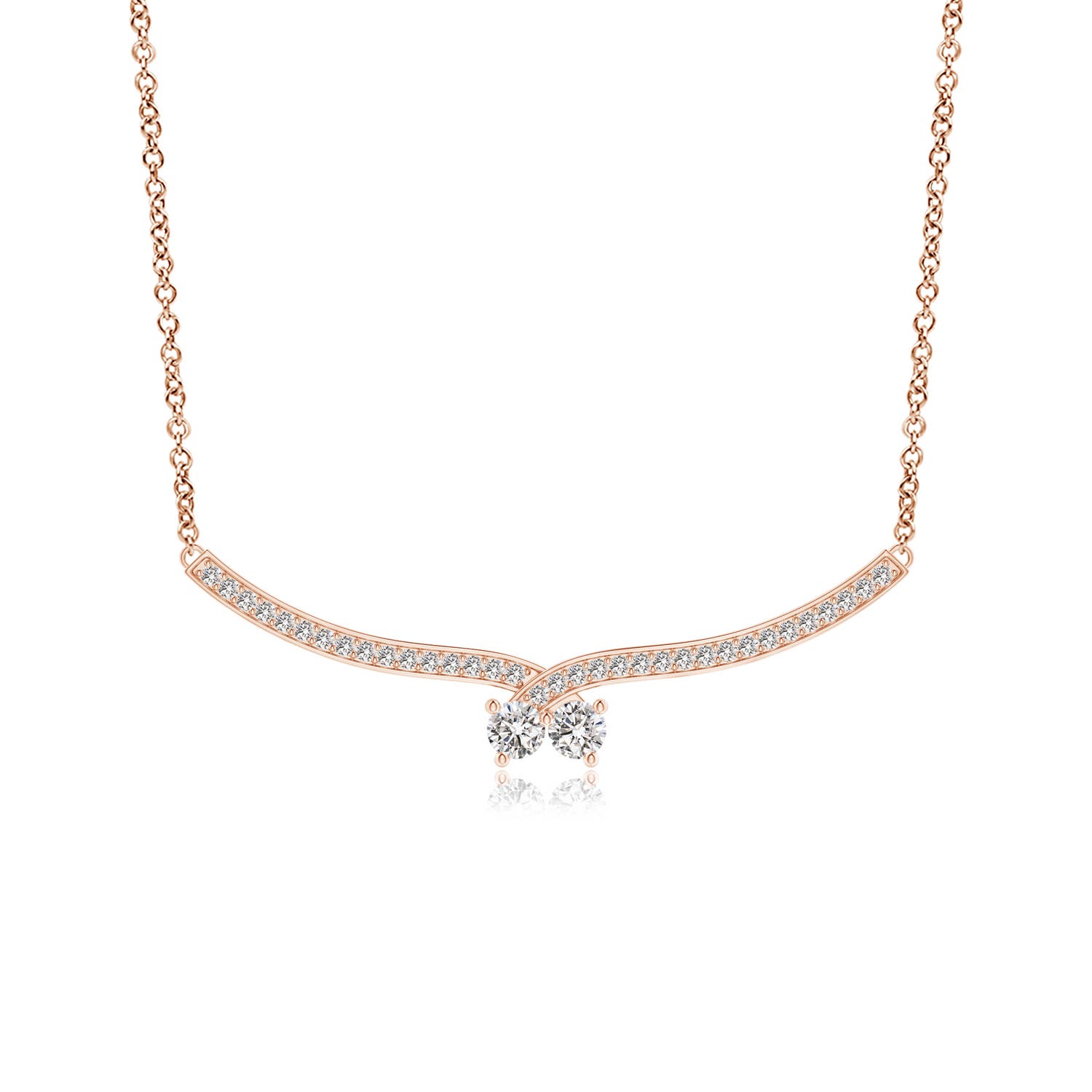 I-J, I1-I2 / 0.49 CT / 14 KT Rose Gold