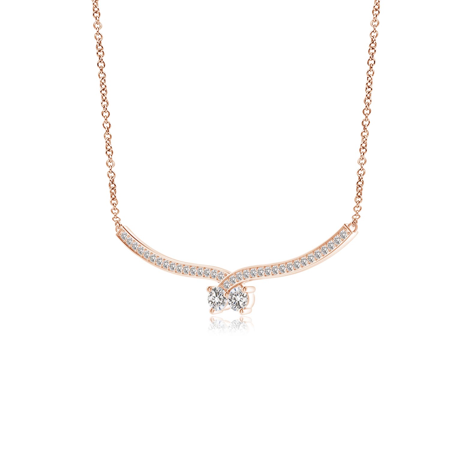 I-J, I1-I2 / 0.49 CT / 14 KT Rose Gold