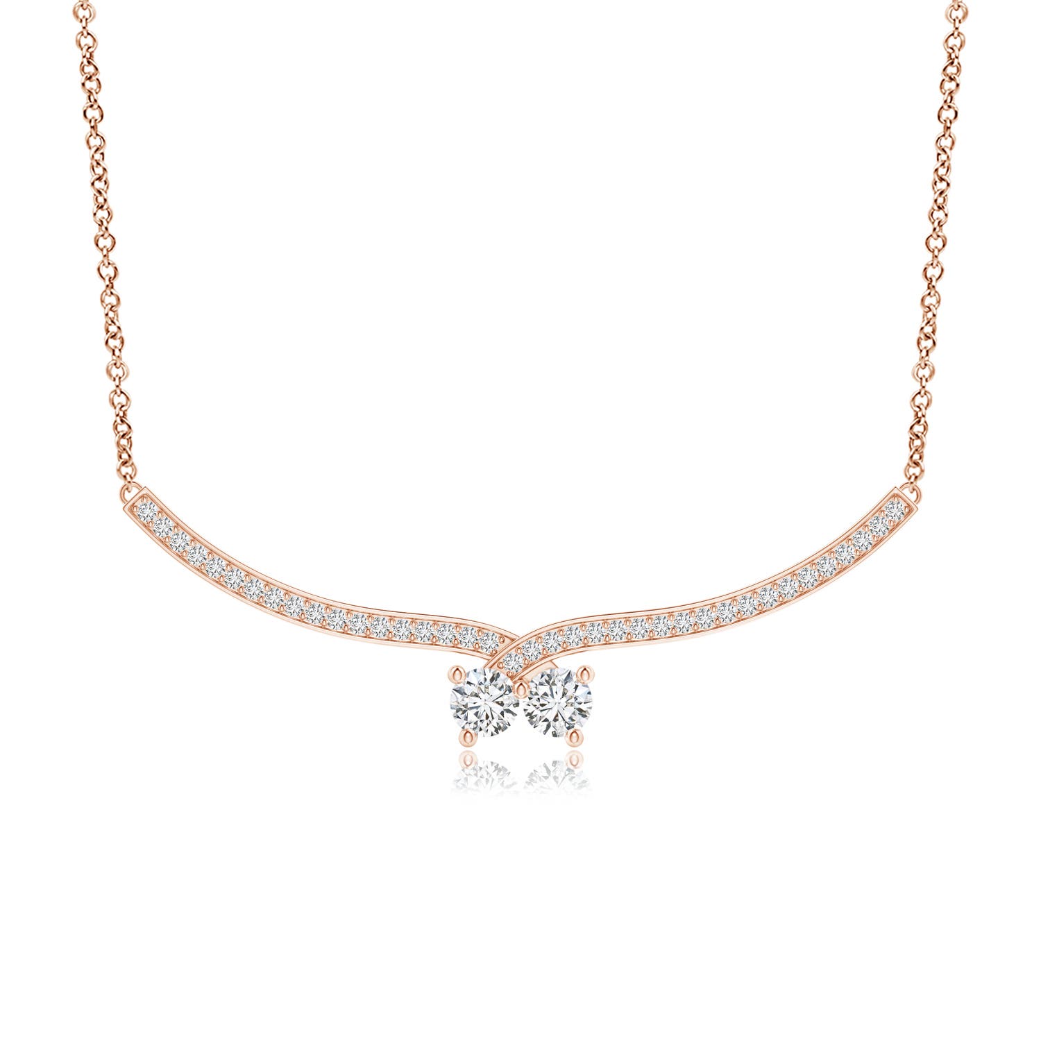 H, SI2 / 0.76 CT / 14 KT Rose Gold