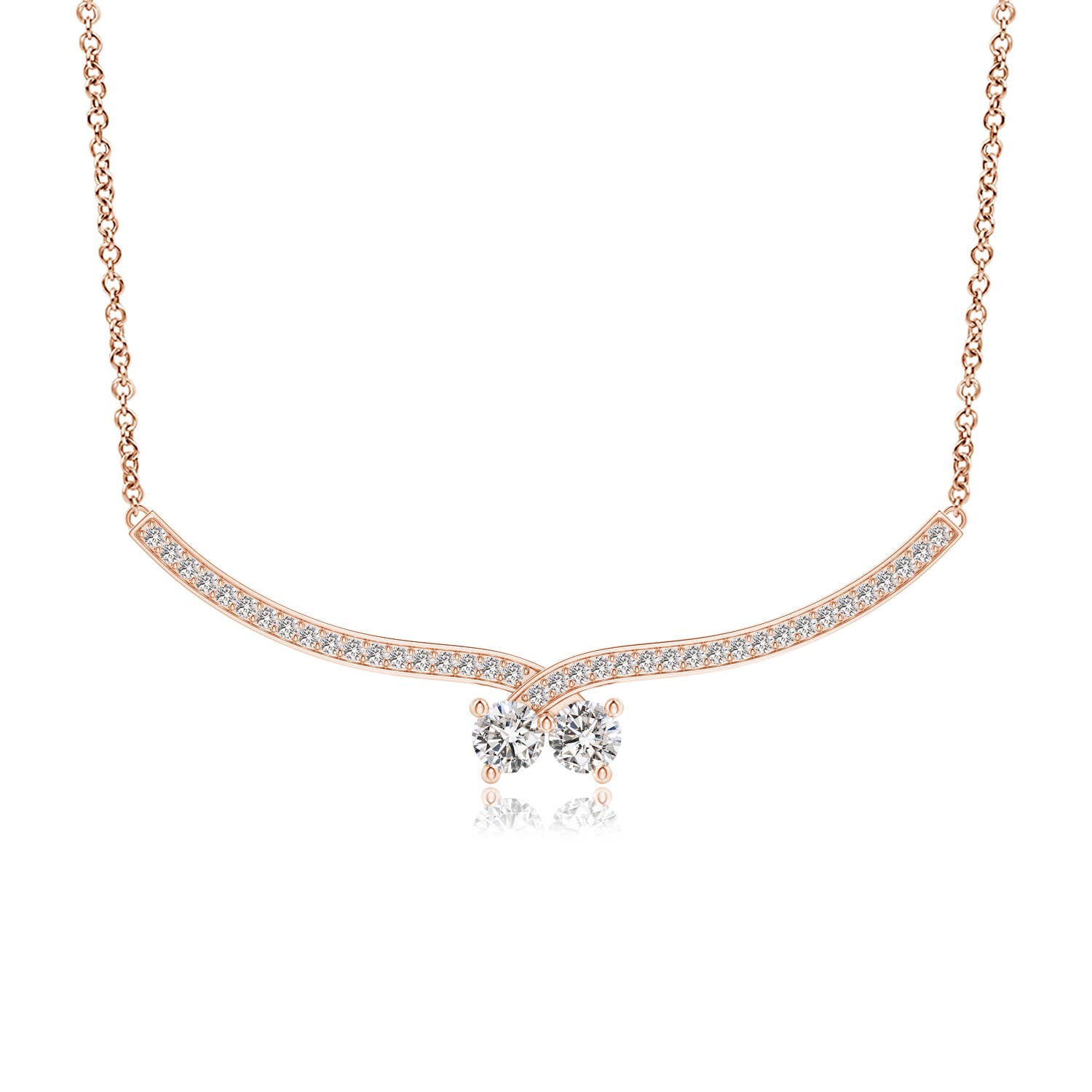 I-J, I1-I2 / 0.76 CT / 14 KT Rose Gold