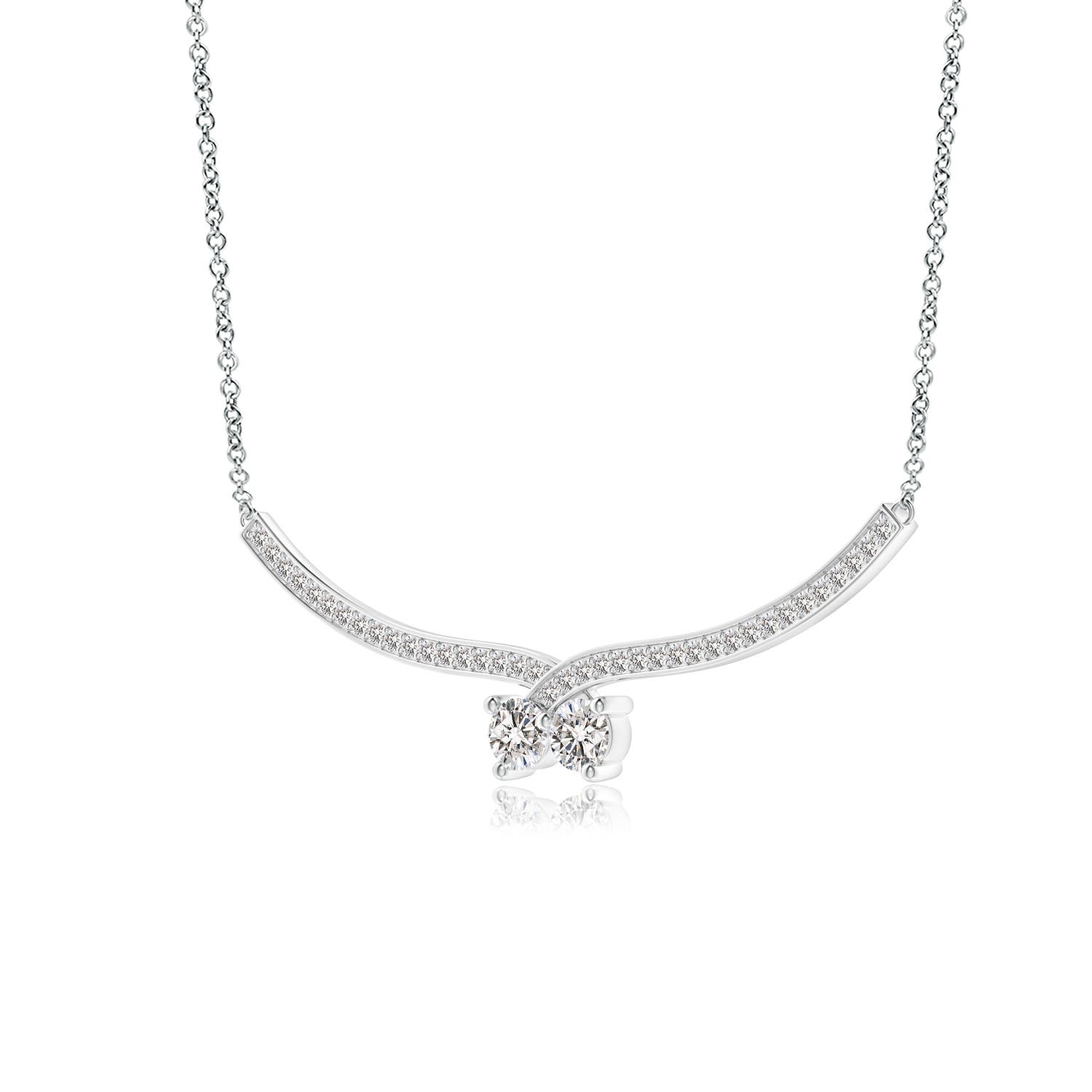 I-J, I1-I2 / 0.76 CT / 14 KT White Gold