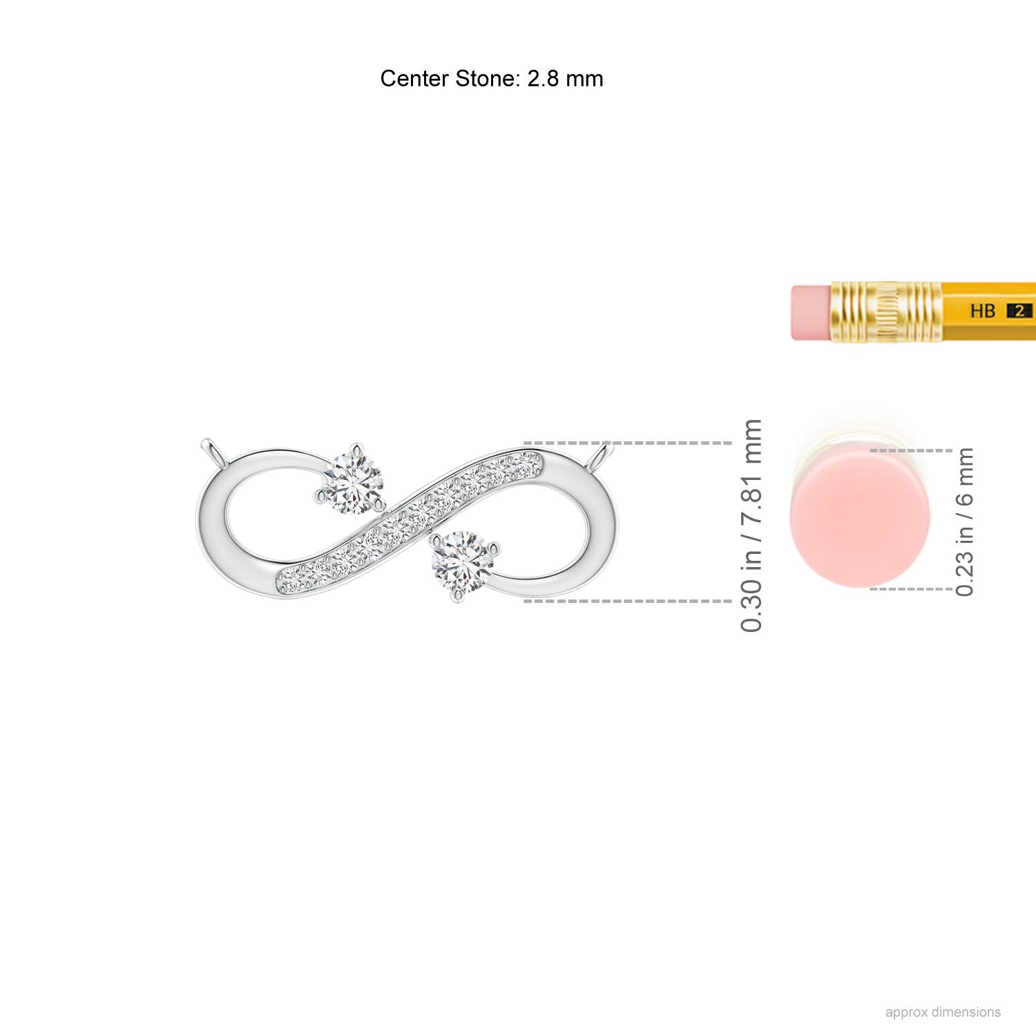 H, SI2 / 0.25 CT / 14 KT White Gold