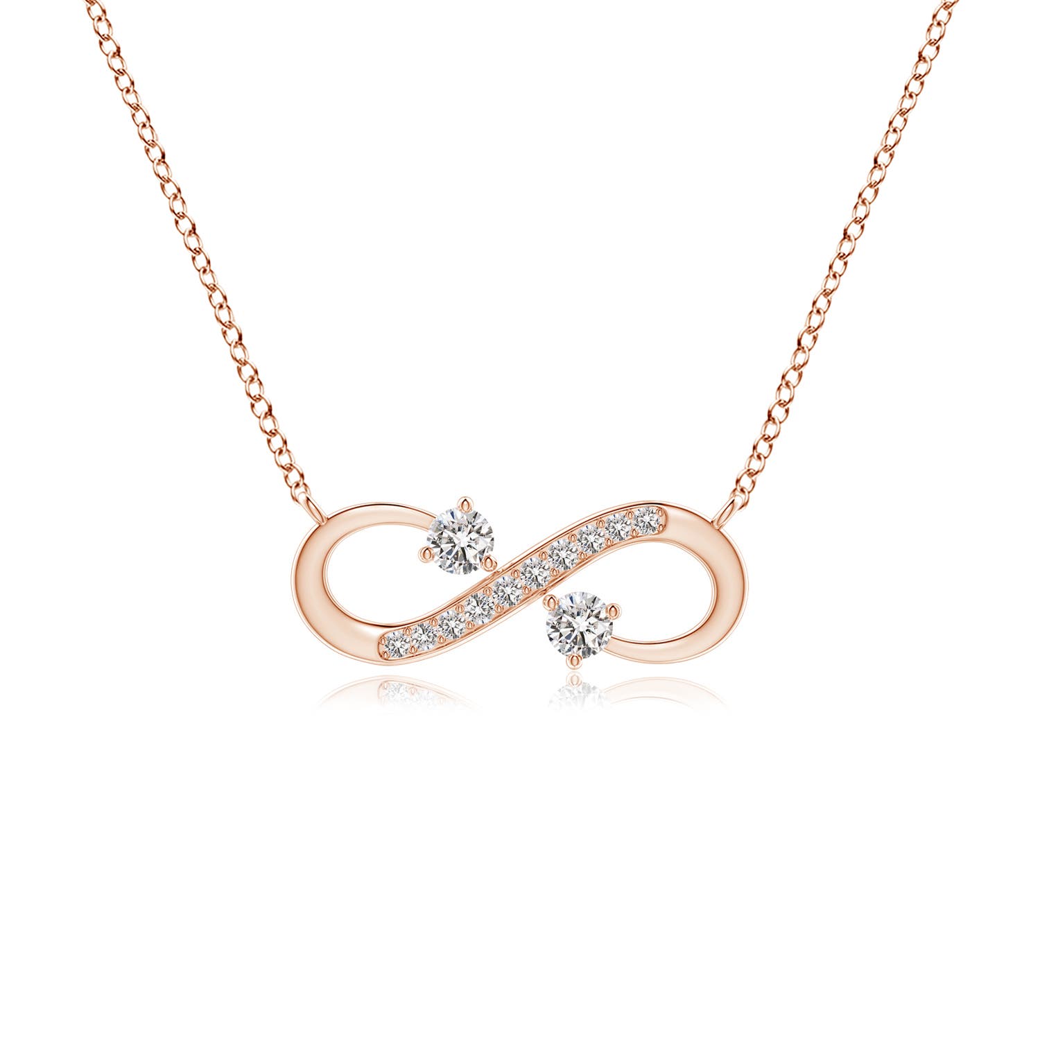 I-J, I1-I2 / 0.25 CT / 14 KT Rose Gold