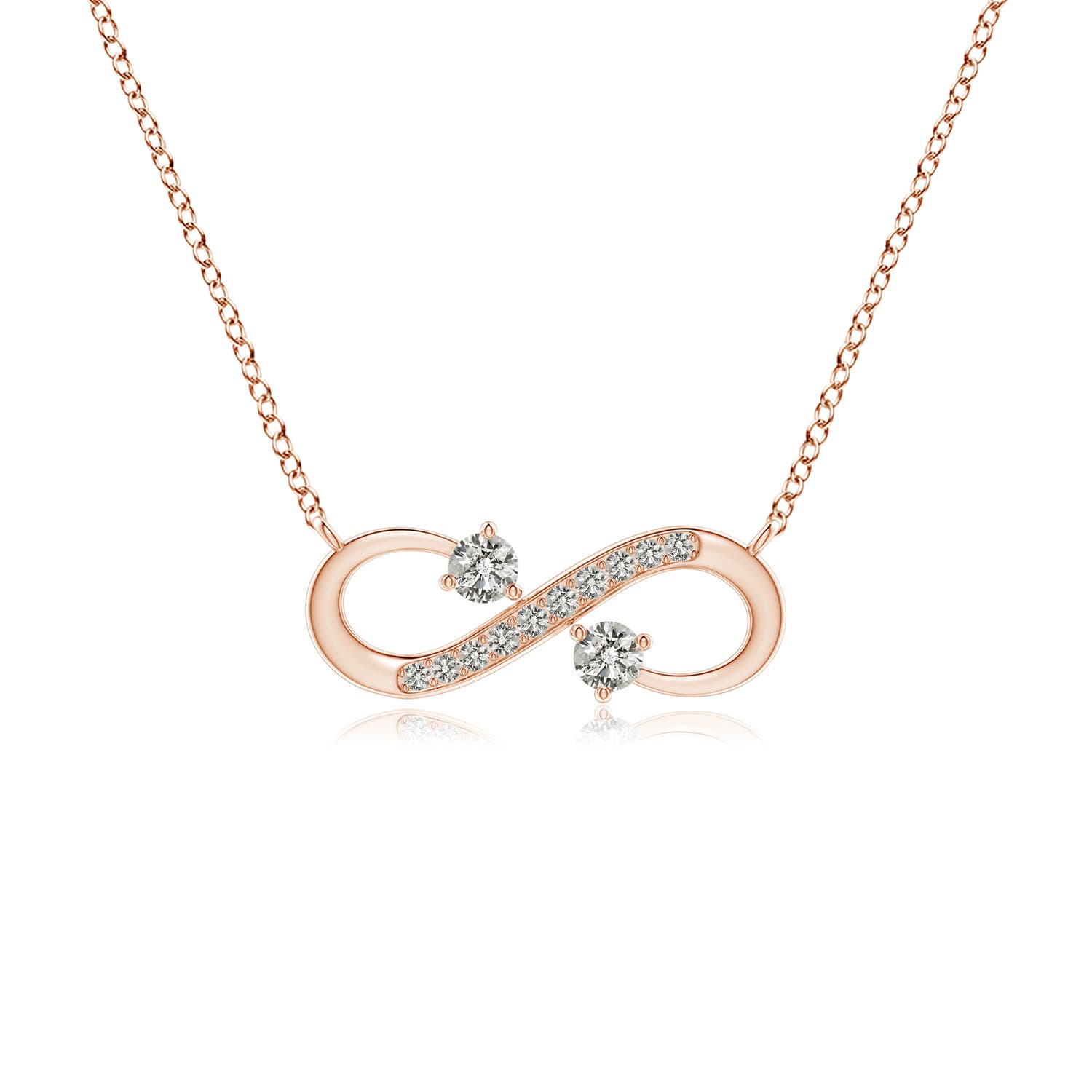 K, I3 / 0.25 CT / 14 KT Rose Gold