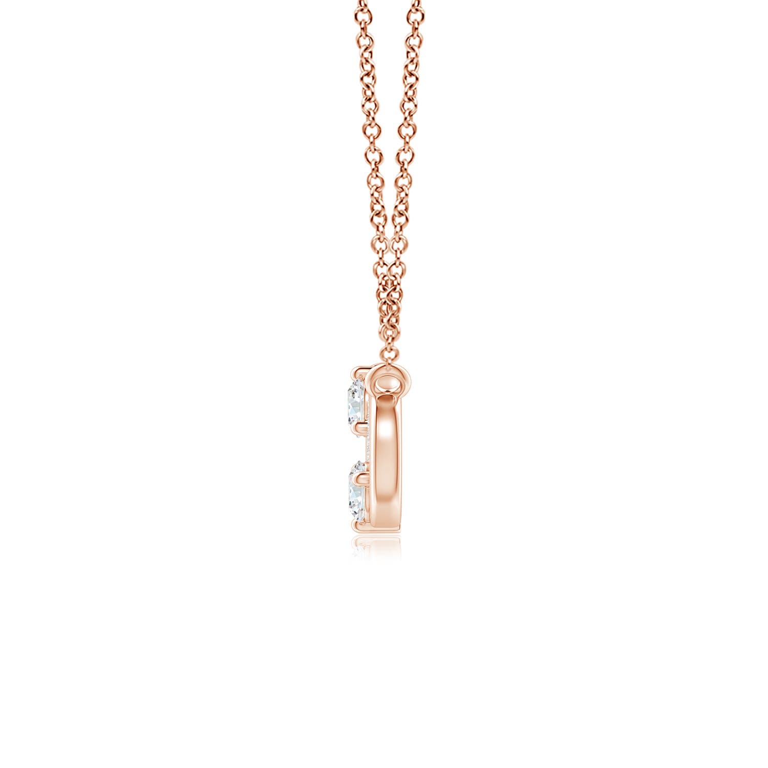 F-G, VS / 0.49 CT / 14 KT Rose Gold