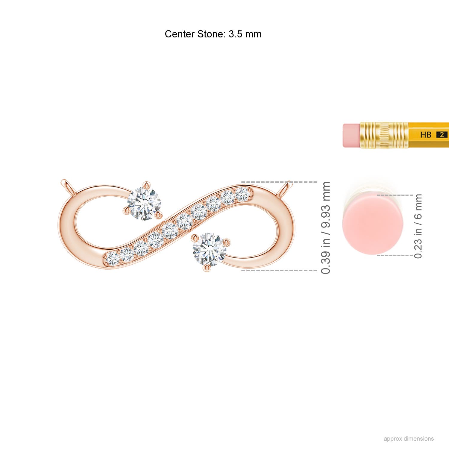 F-G, VS / 0.49 CT / 14 KT Rose Gold