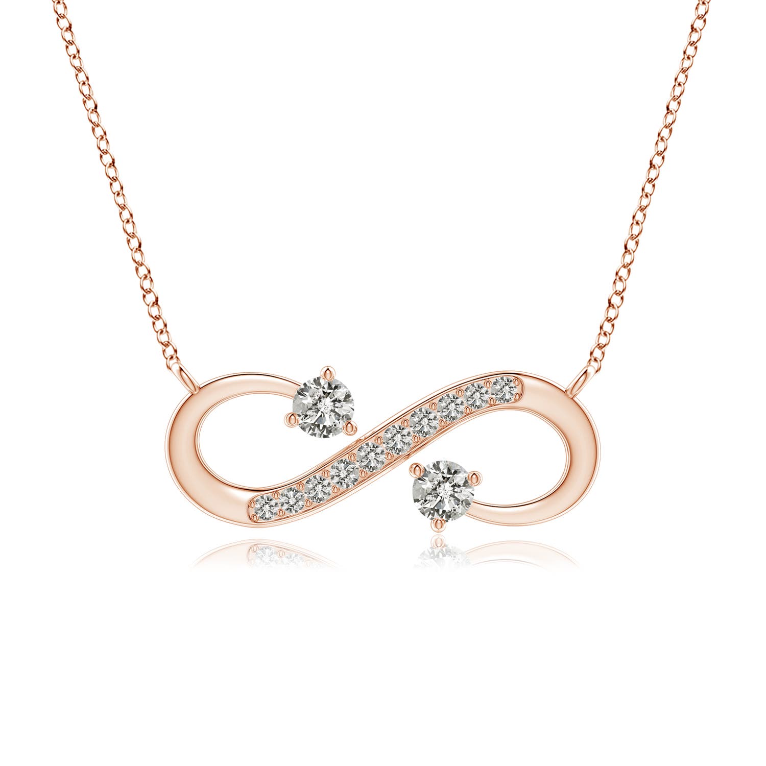 K, I3 / 0.49 CT / 14 KT Rose Gold