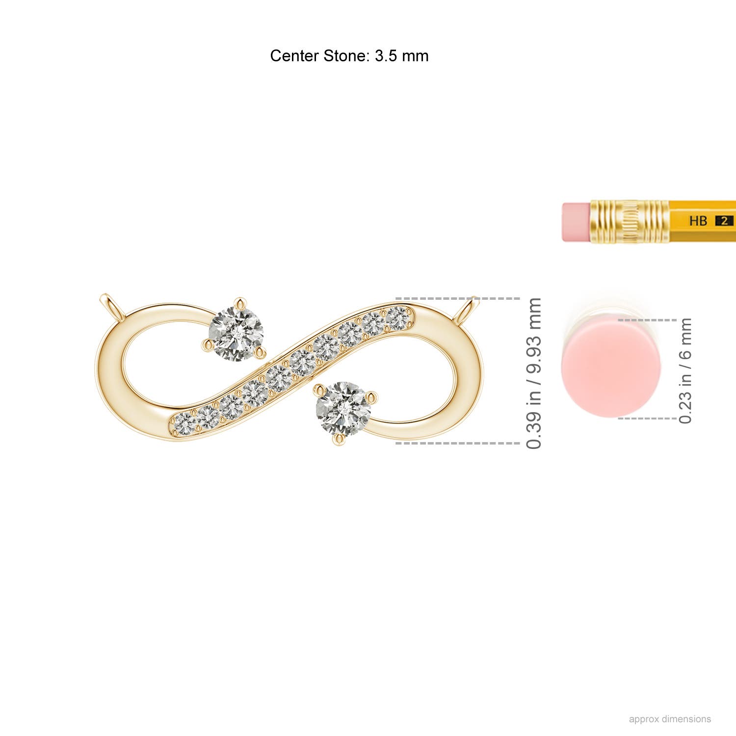 K, I3 / 0.49 CT / 14 KT Yellow Gold