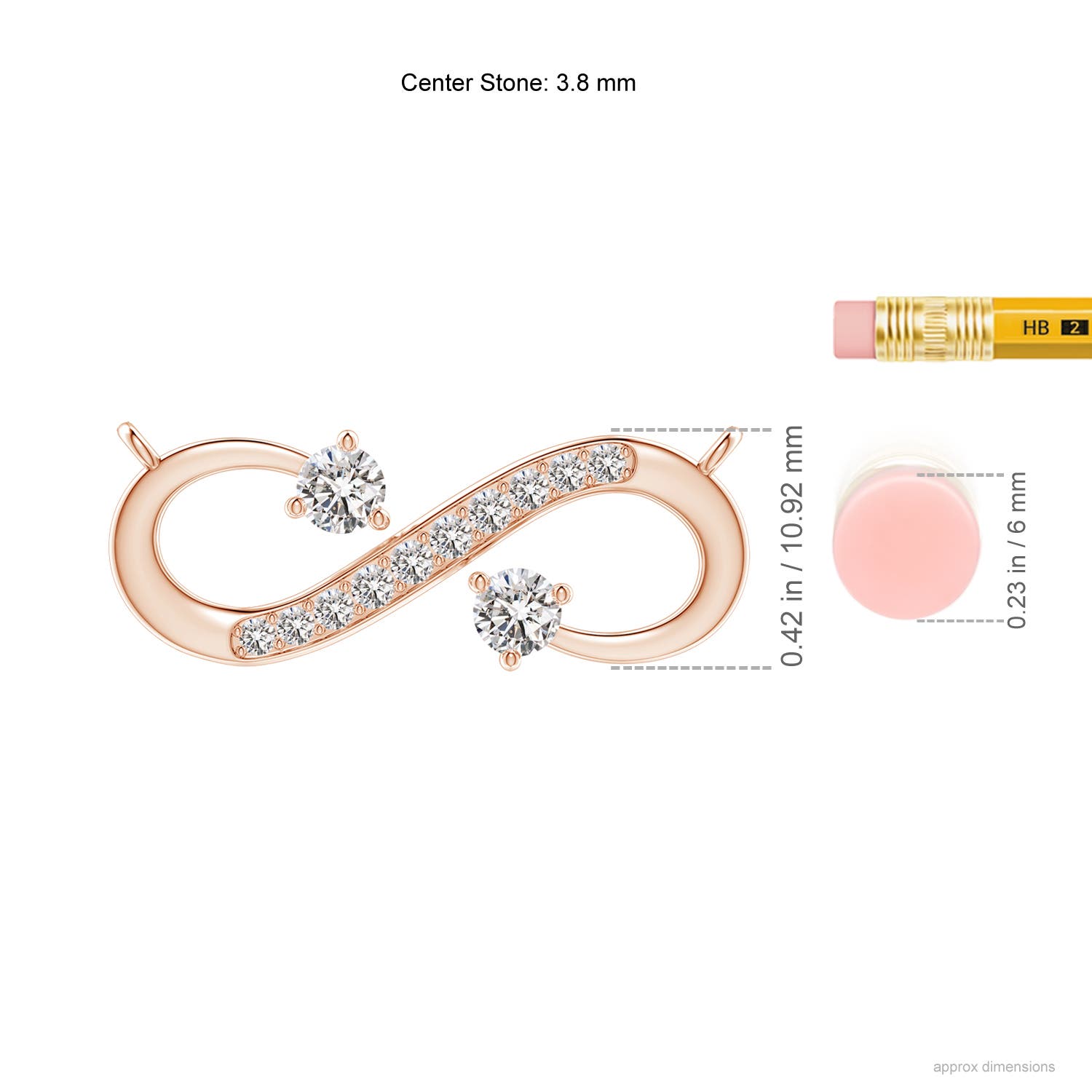 I-J, I1-I2 / 0.61 CT / 14 KT Rose Gold