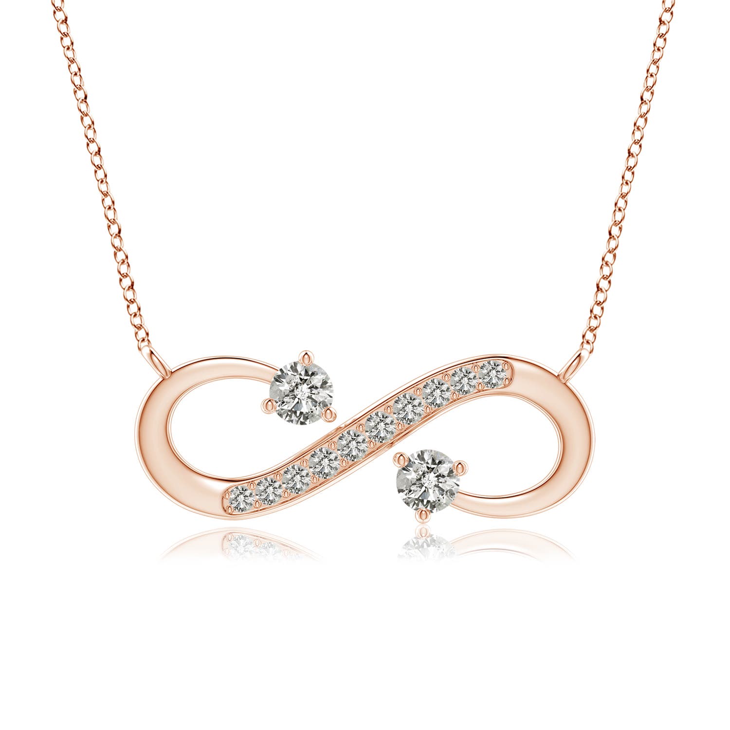 K, I3 / 0.61 CT / 14 KT Rose Gold