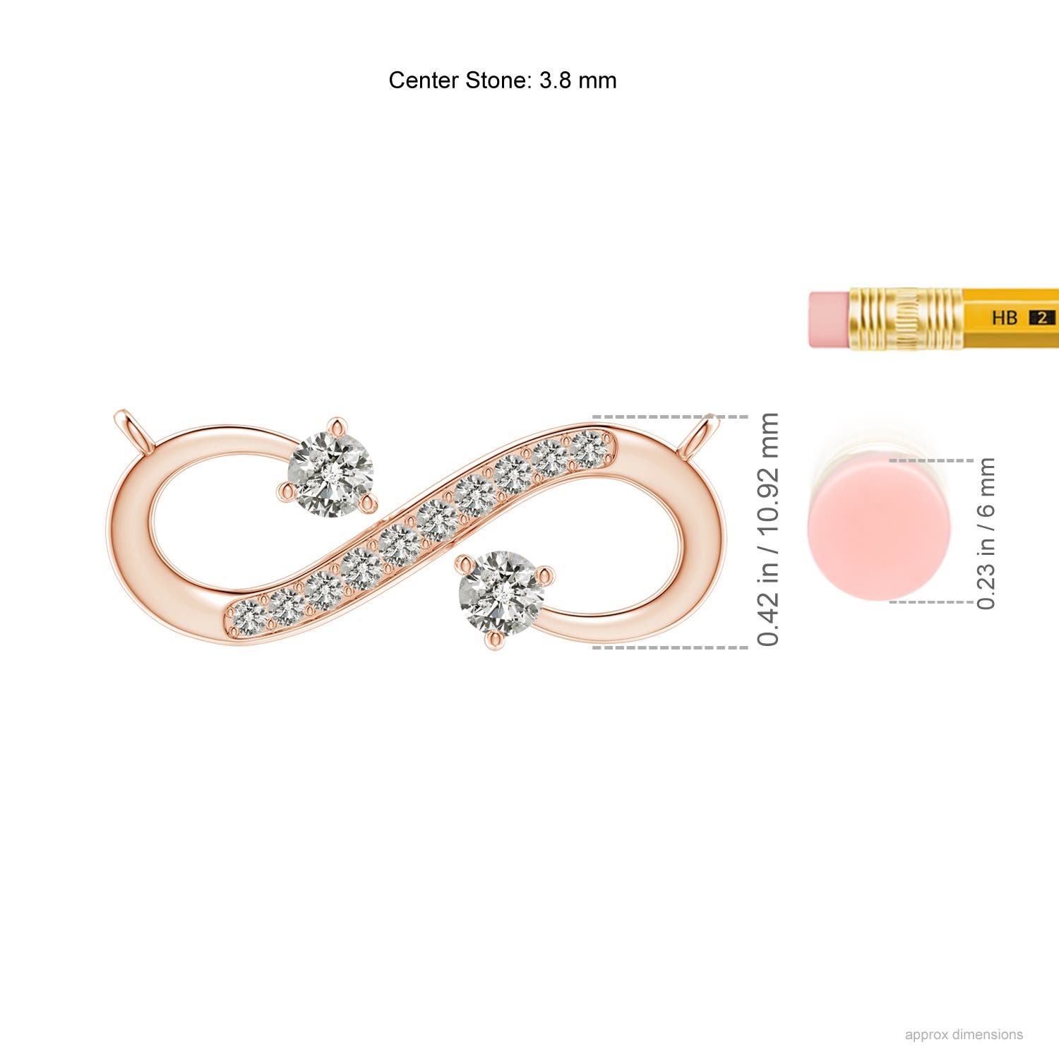 K, I3 / 0.61 CT / 14 KT Rose Gold