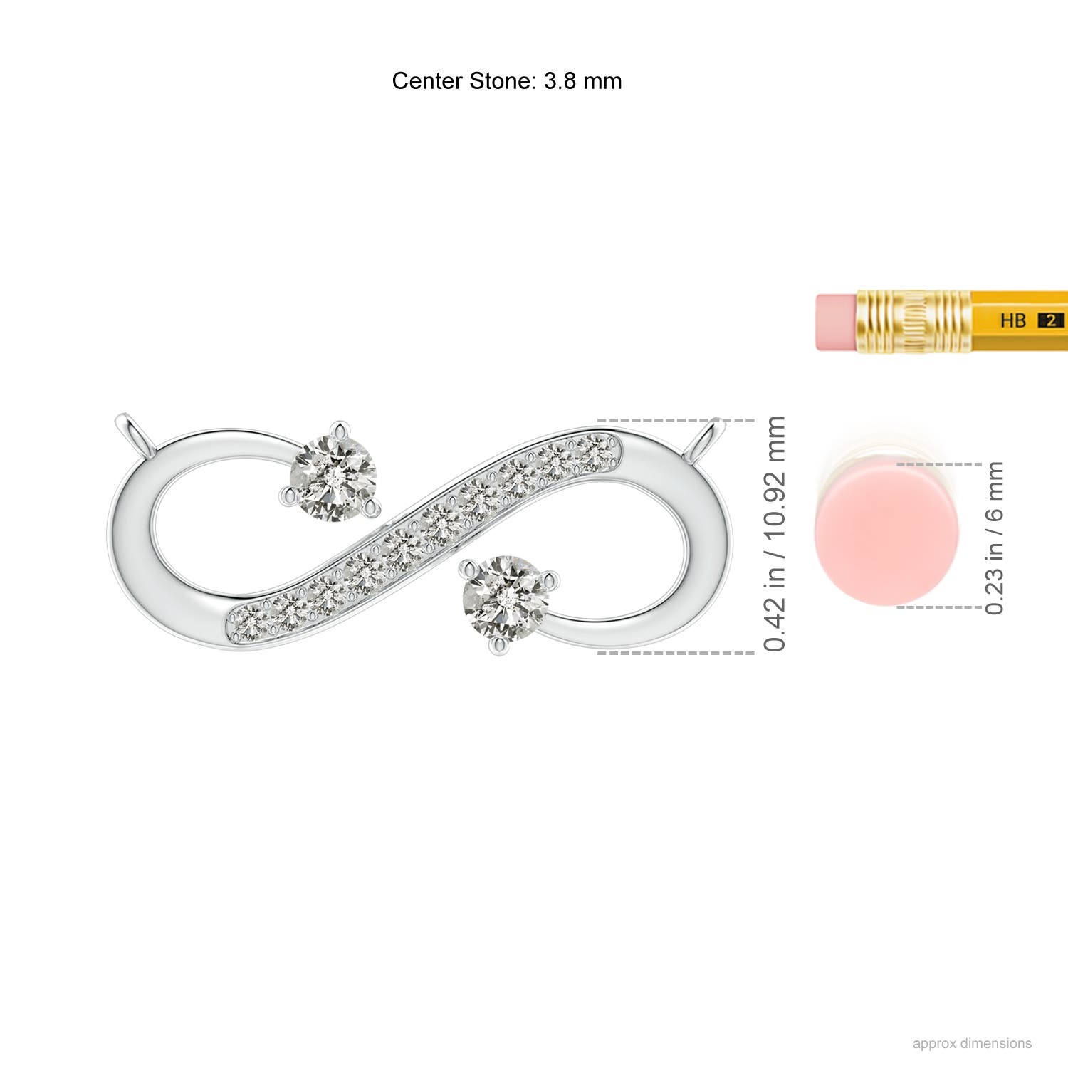 K, I3 / 0.61 CT / 14 KT White Gold