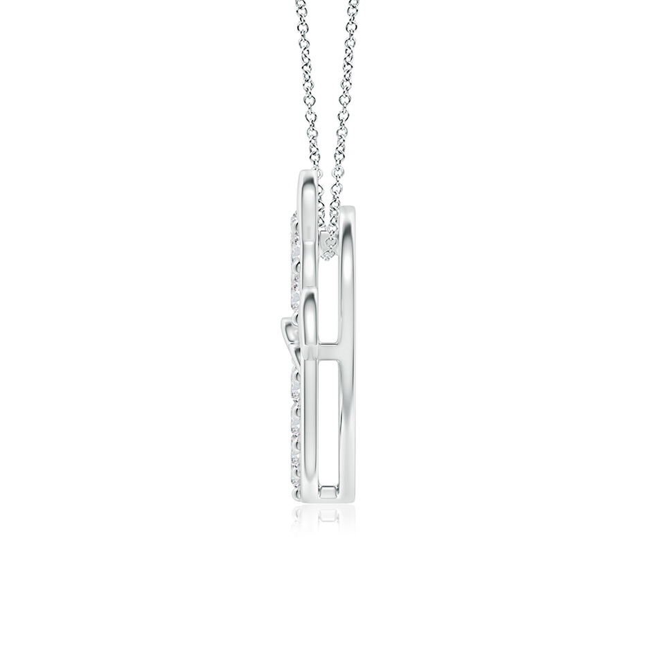2.85mm HSI2 Diamond Devil Heart Pendant in White Gold side 199